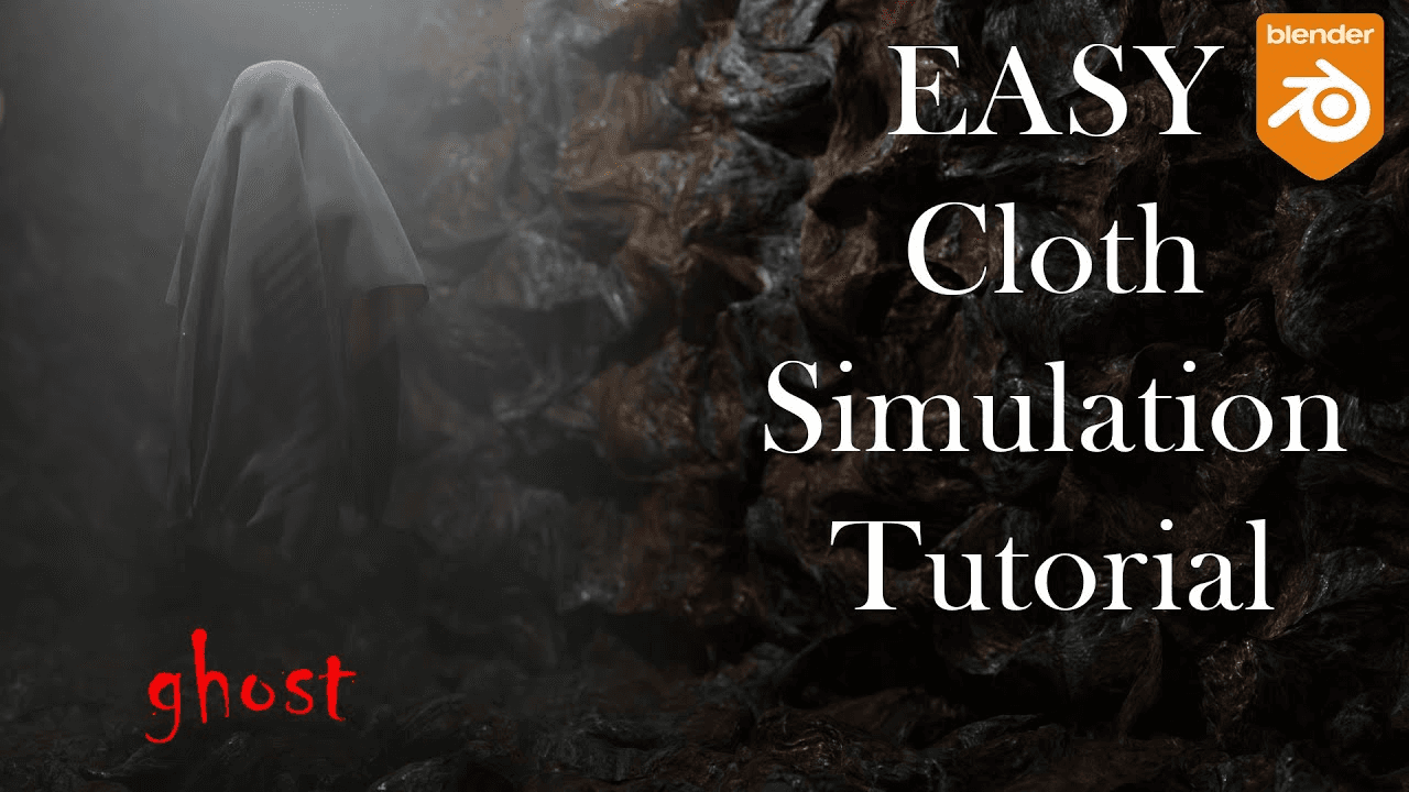 Create a Spooky Ghost in Blender with Cloth Simulation - Easy Tutorial!