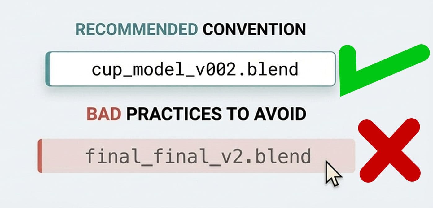 A Practical File-Naming + Folder System for 3D Projects (Solo + Small Team)