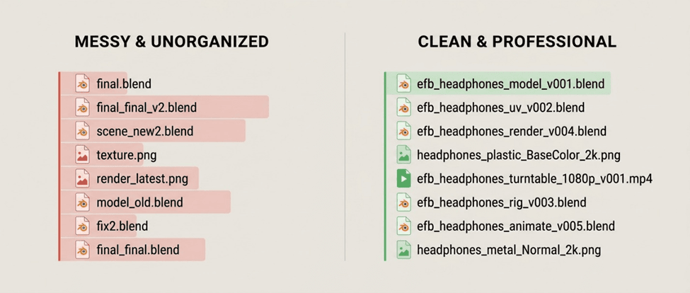 Version numbers beat “final_final_v2” every time, especially when you come back to a project months later.